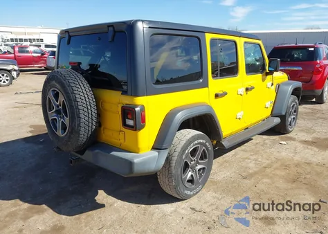 2018 Jeep Wrangler Unlimited Sport S 4X4 z USA, uszkodzony, nr VIN 1C4HJXDN9JW323380